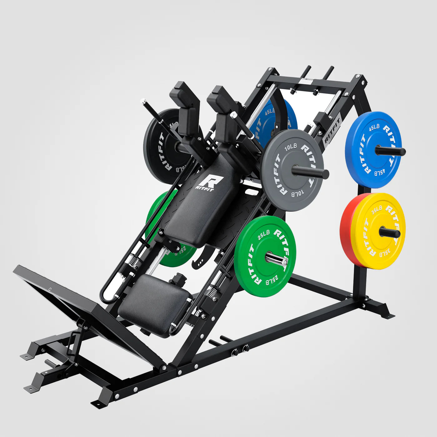 RitFit GAZELLE PRO 3-in-1 Leg Press & Hack Squat Machine Set INCLUDES WEIGHTS