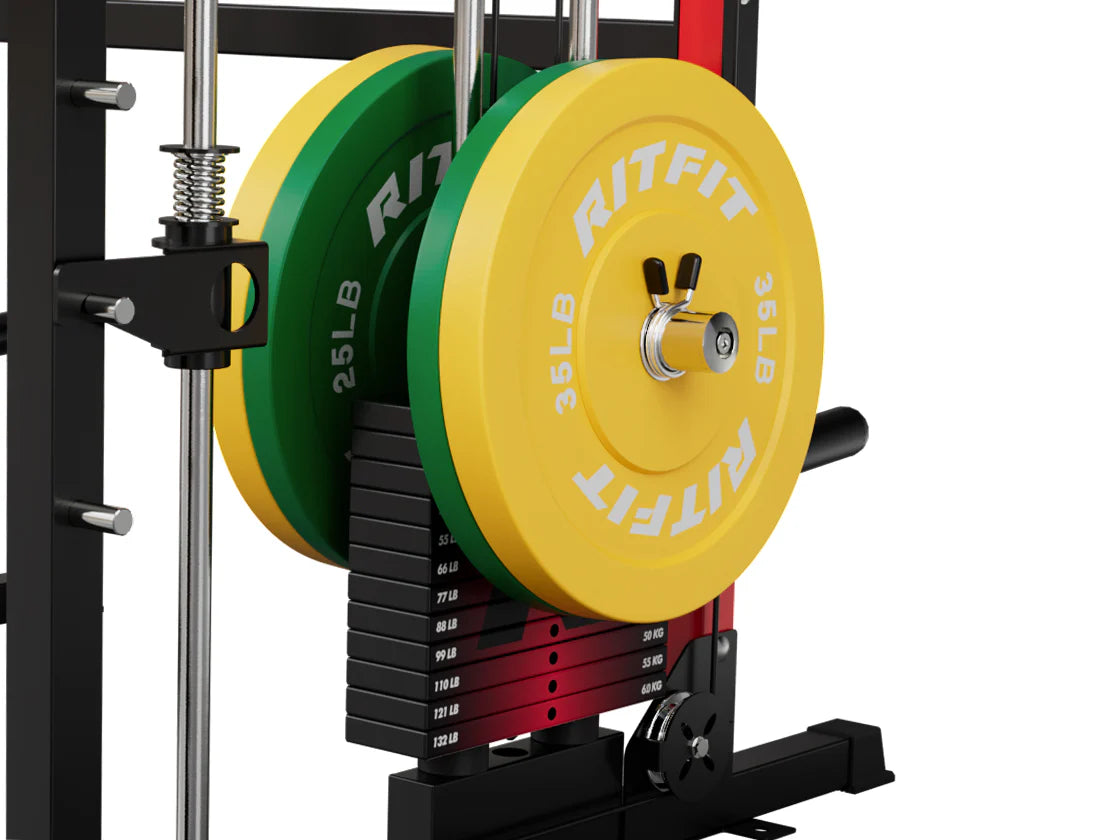 RitFit M1 PRO Smith Machine Weight Stack Home Gym Package