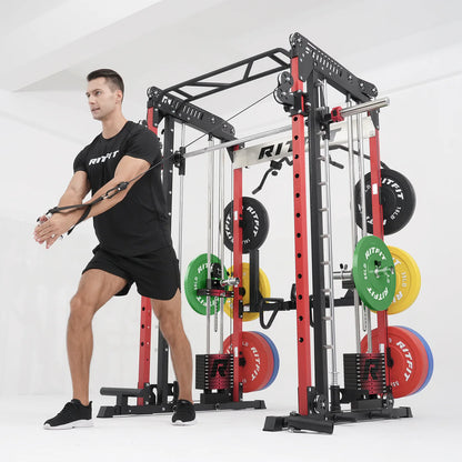 RitFit M1 PRO Smith Machine Weight Stack Home Gym Package