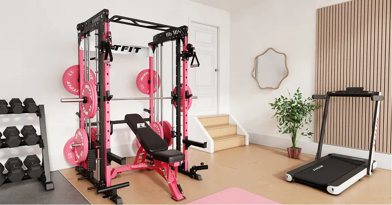 RitFit P6 All-In-One Pink Home Gym Package